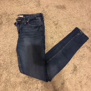 plain dark wash Hollister jeans